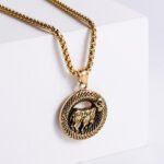 Stainless Steel 12 Constellation Pendant Necklace Aries - Image 9