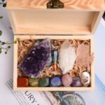 7 Chakra Healing Crystal Set with Amethyst Cluster – Spiritual Energy & Meditation Kit