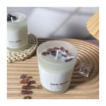 Atmosphere Frosted Glass Cup Crystal Stone Aromatherapy Candle - Image 8