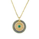 Round Zircon Necklace – Timeless Elegance