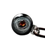 Cosmic Glass Galaxy Pendant – A Touch of Celestial Elegance