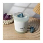 Atmosphere Frosted Glass Cup Crystal Stone Aromatherapy Candle - Image 4
