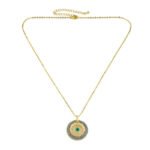 Round Zircon Necklace – Timeless Elegance - Image 4