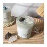 Atmosphere Frosted Glass Cup Crystal Stone Aromatherapy Candle - Image 3