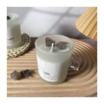 Atmosphere Frosted Glass Cup Crystal Stone Aromatherapy Candle - Image 6
