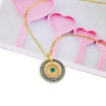 Round Zircon Necklace – Timeless Elegance - Image 3