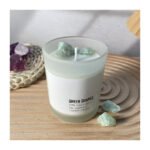 Atmosphere Frosted Glass Cup Crystal Stone Aromatherapy Candle - Image 5